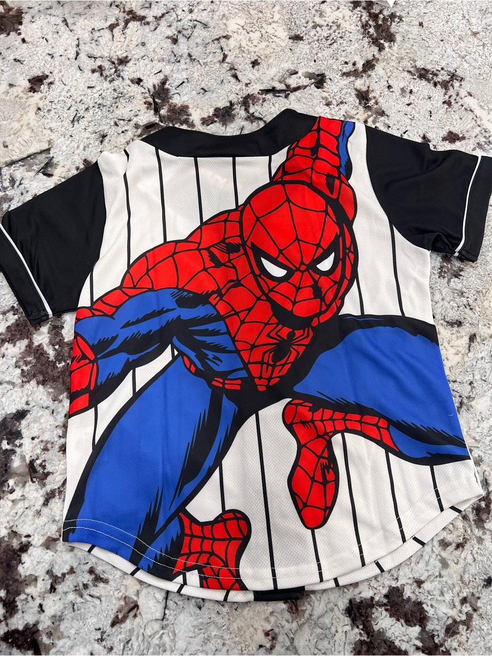 Marvel Spider-Man Active Jersey - Red, Blue & Black